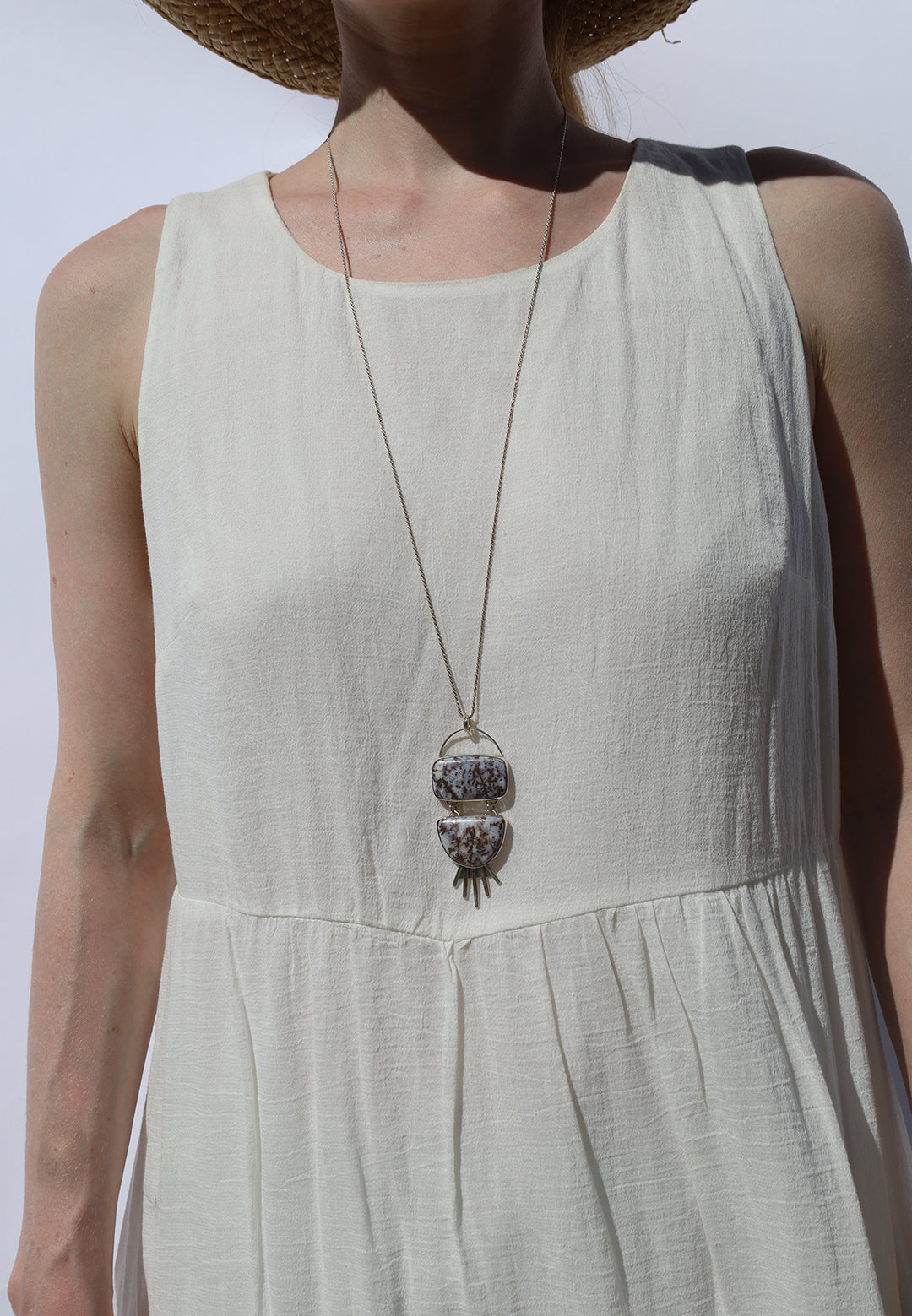 Copper in Quartz Necklace