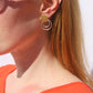 Brass Double Hoop Studs