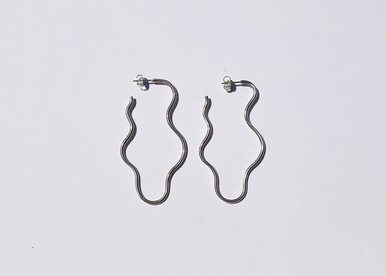 Large Squiggly Hoops