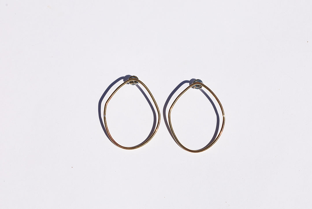 Brass Irregular Hoops