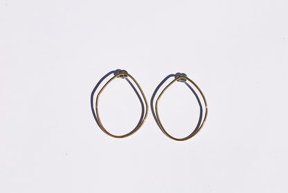Brass Irregular Hoops