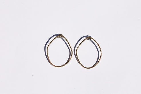 Brass Irregular Hoops