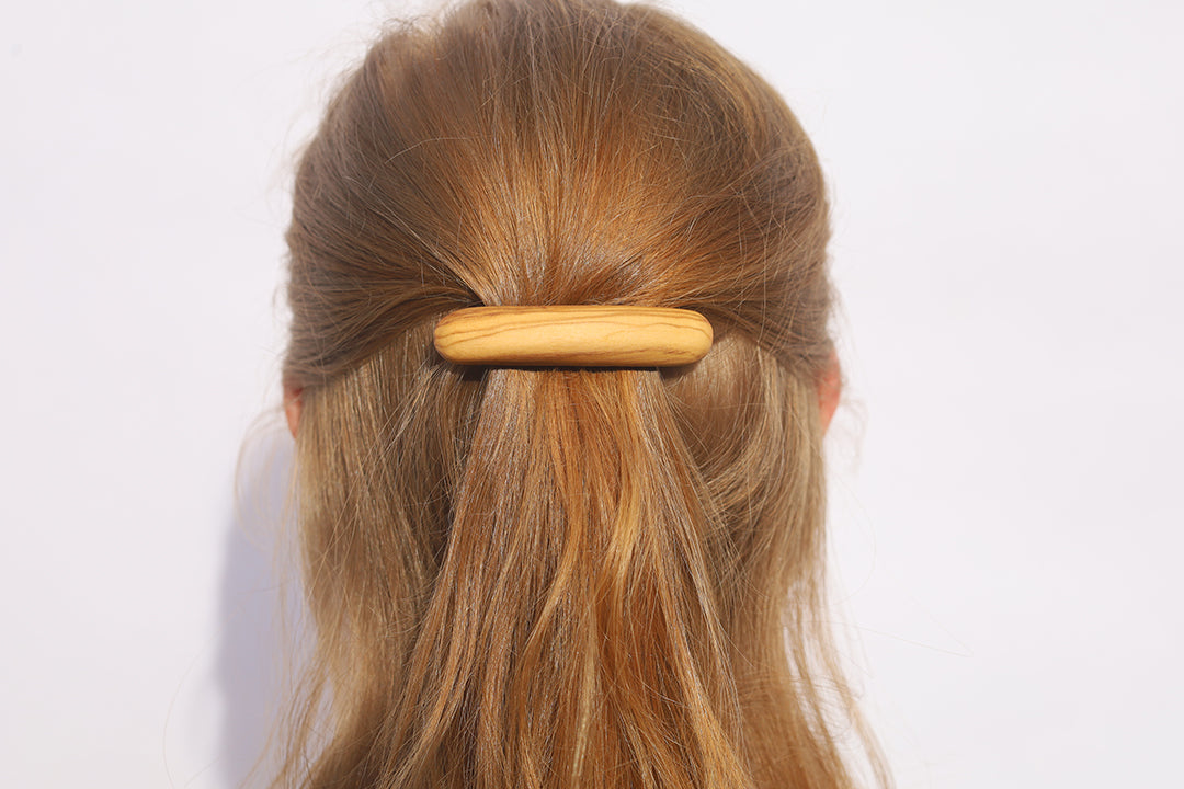 Wooden Slingback Hair Clip