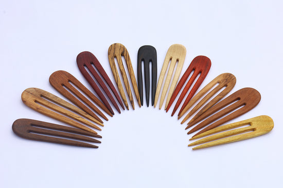 Wooden Hair Forks