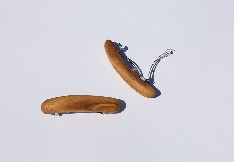 Wooden Slingback Hair Clip