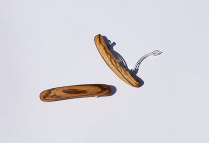 Wooden Slingback Hair Clip